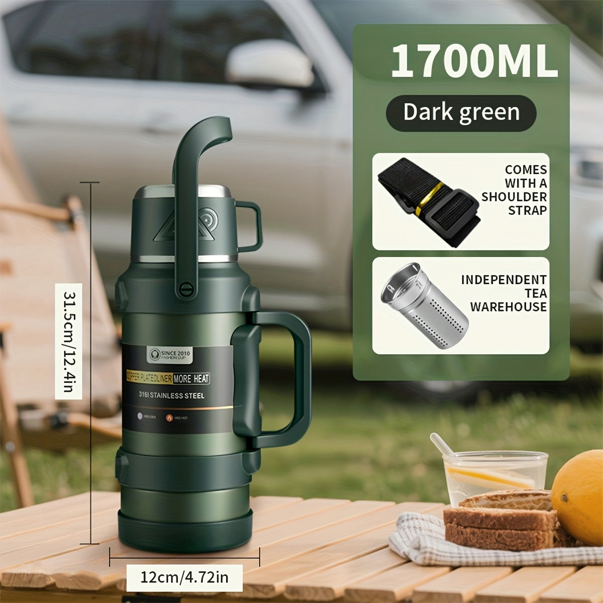 Insulated 316 Stainless Steel bottle For Outdoor Travel