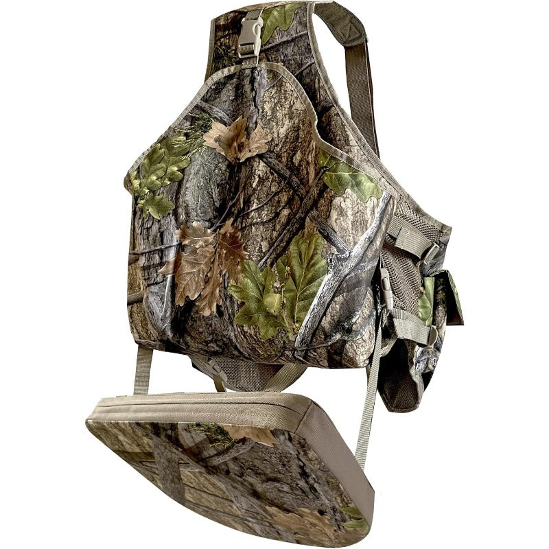 AUSCAMOTEK Camouflage Hunting Vest With Removable Seat Cushion