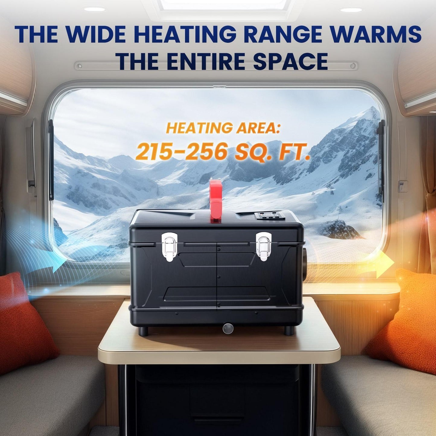 5-8kW Portable Diesel Air Heater With App Control For Campers RVs Boats
