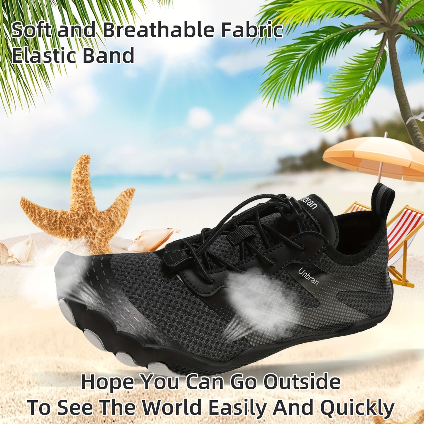 MMQ Water Shoes Unisex Quick Dry Barefoot Beach Pool