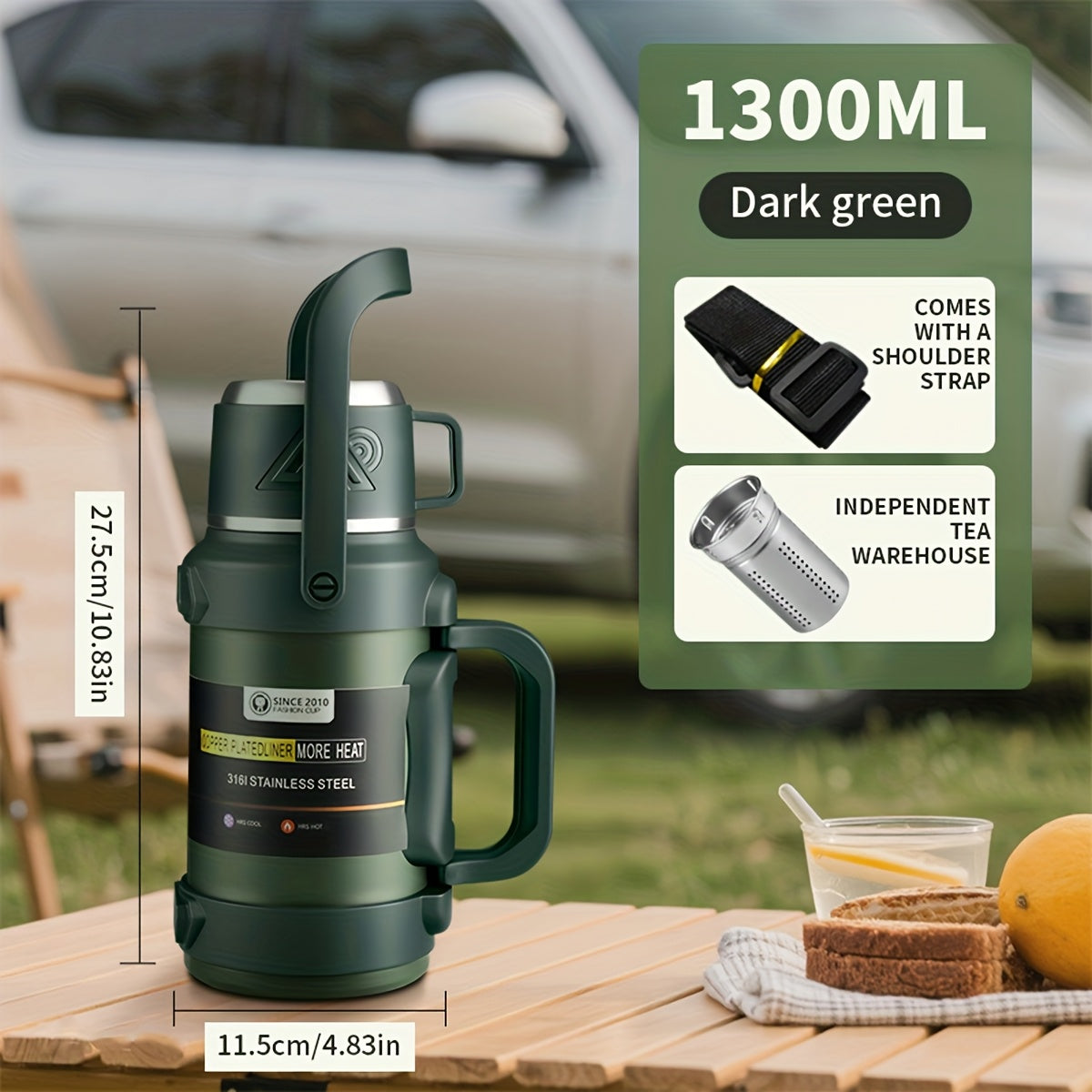 Insulated 316 Stainless Steel bottle For Outdoor Travel