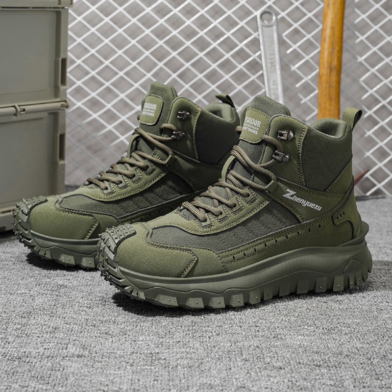 Zhenyuezu All Season High Top Hiking Boots Lightweight Comfort
