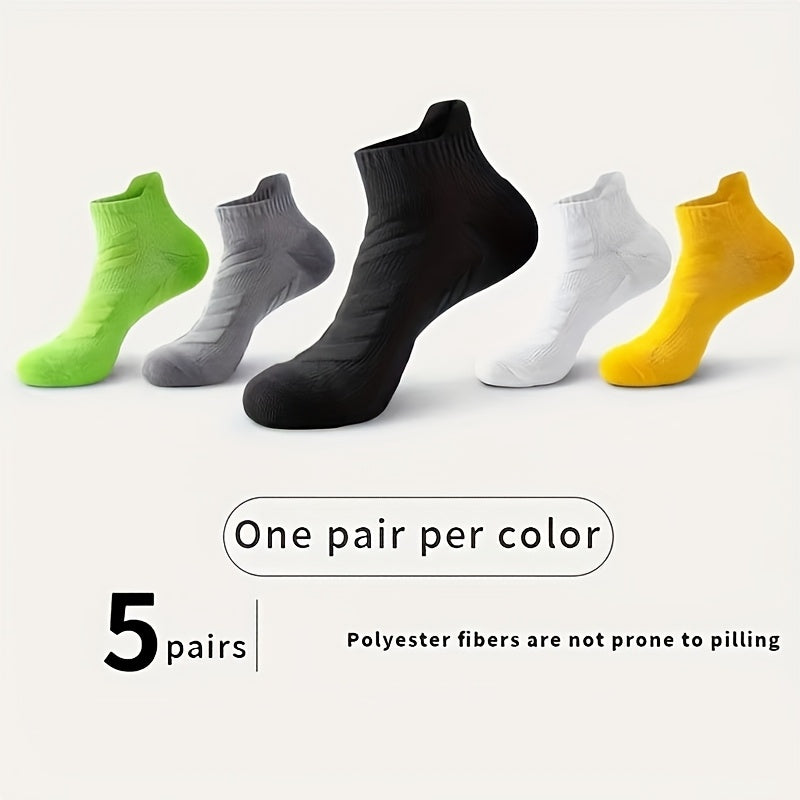 Men's Sports Socks Pack With Ankle Support For Running Basketball