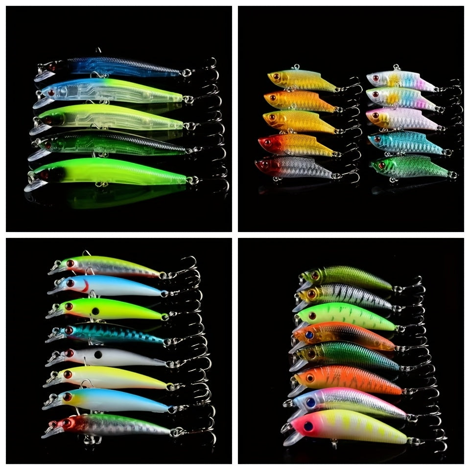 Bionic Lure Set Minnow Lures for Saltwater and Freshwater Fishing