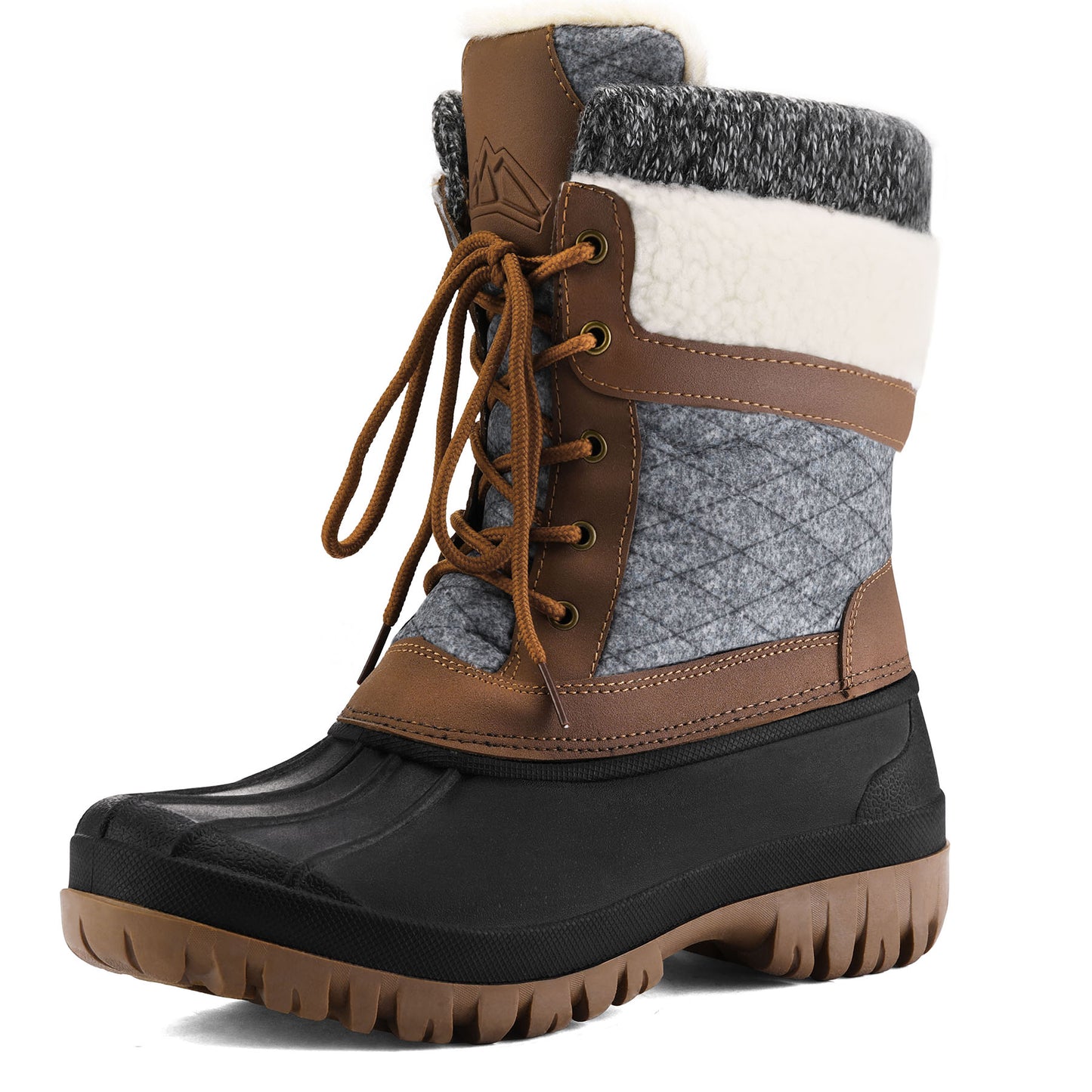 Women's Thermal Snow Boots Non Slip Mid Calf Rubber Sole