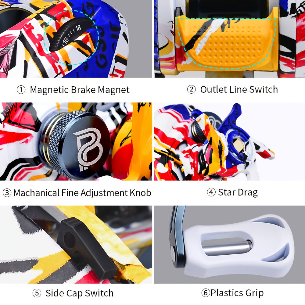 PROBEROS Heavy-Duty Alloy Spinning Fishing Reel Ambidextrous Saltwater