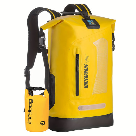IDRYBAG Heavy Duty Hiking Backpack Roll Top Closure Dry Bag