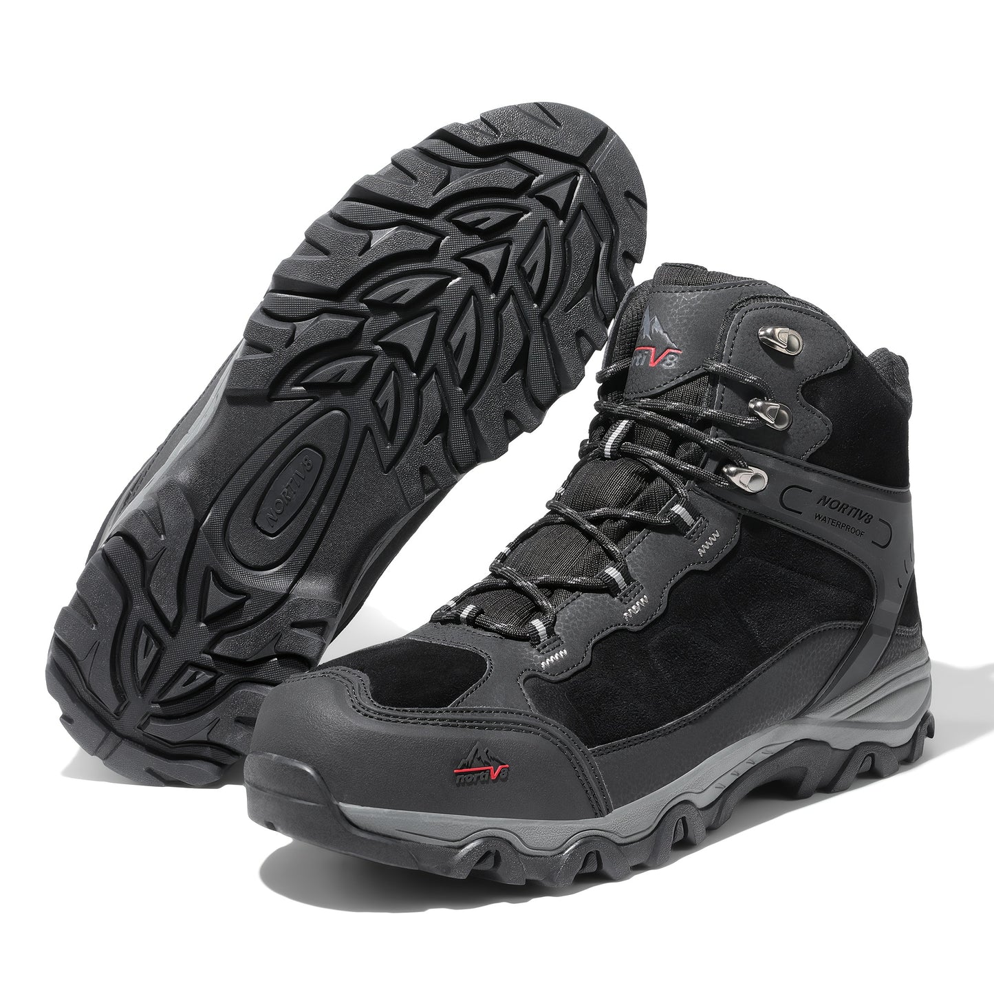 Men'S Hiking Boots Outdoor Mid Trekking Backpacking Mountaineering Shoes