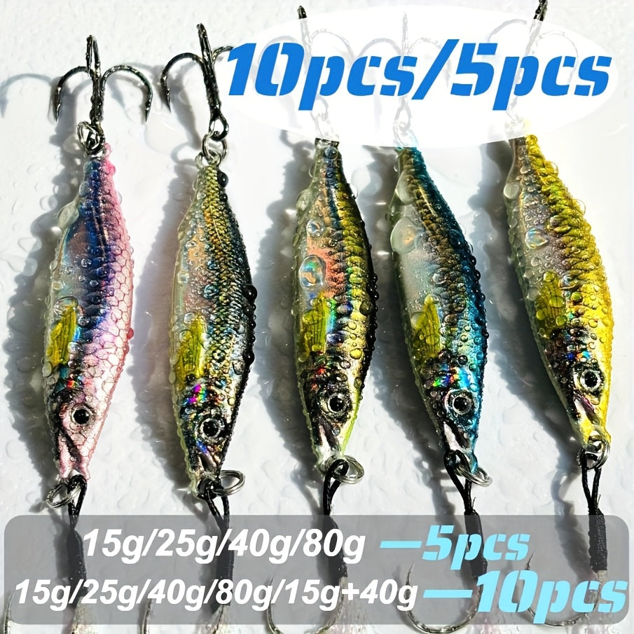 Amacure Fisch Sinking Lure Baits Set for Freshwater and Saltwater