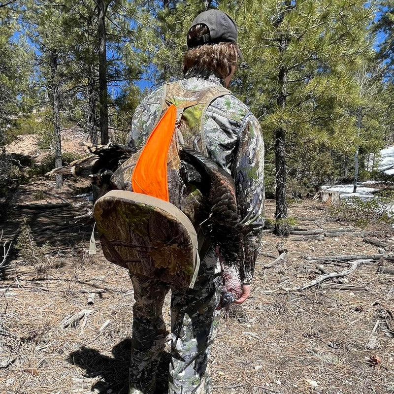 AUSCAMOTEK Camouflage Hunting Vest With Removable Seat Cushion