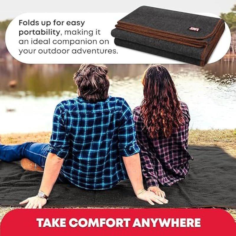 Ever Ready First Aid Military Wool Blanket Outdoor Camping