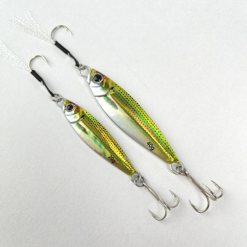 Amacure Fisch Laser Metal Jigs Saltwater Lures 10pcs Long Casting