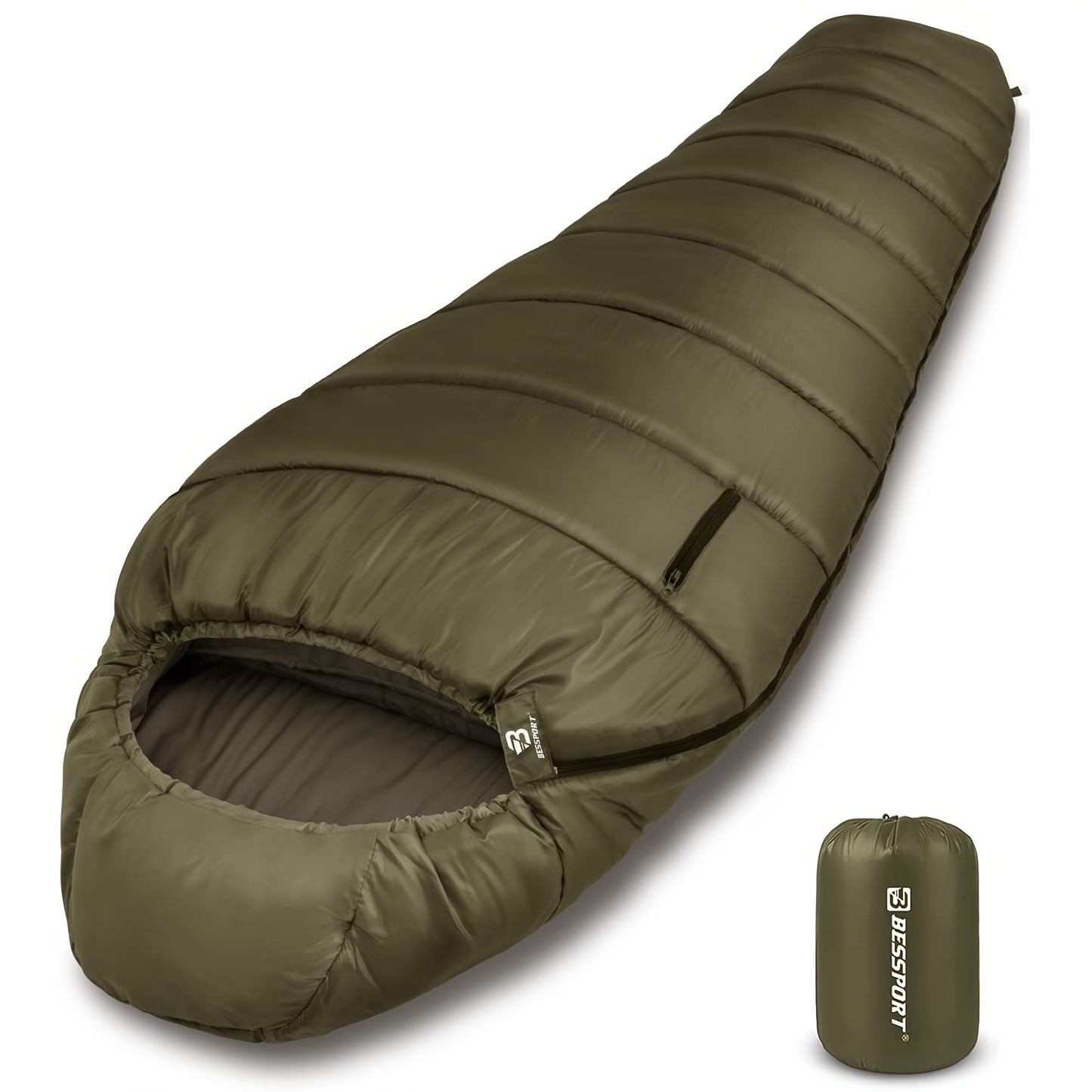 Bessport Mummy Sleeping Bag Extreme 3-Season For Adults