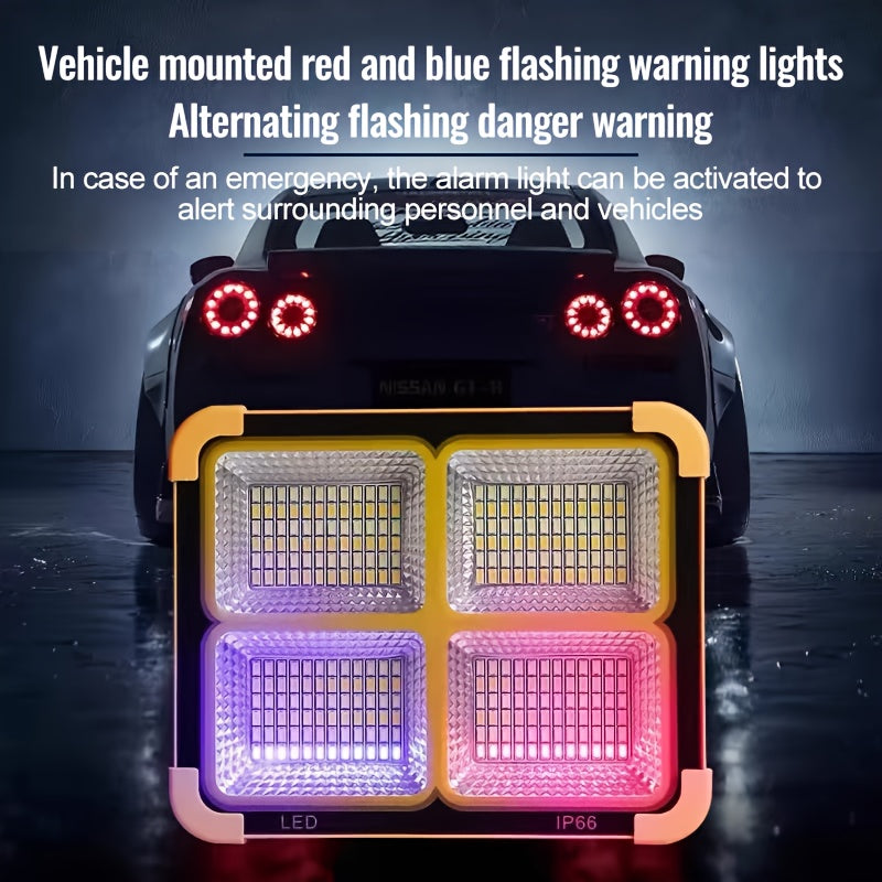 High Power Waterproof Handheld Camping Light USB Rechargeable 180 Rotatable