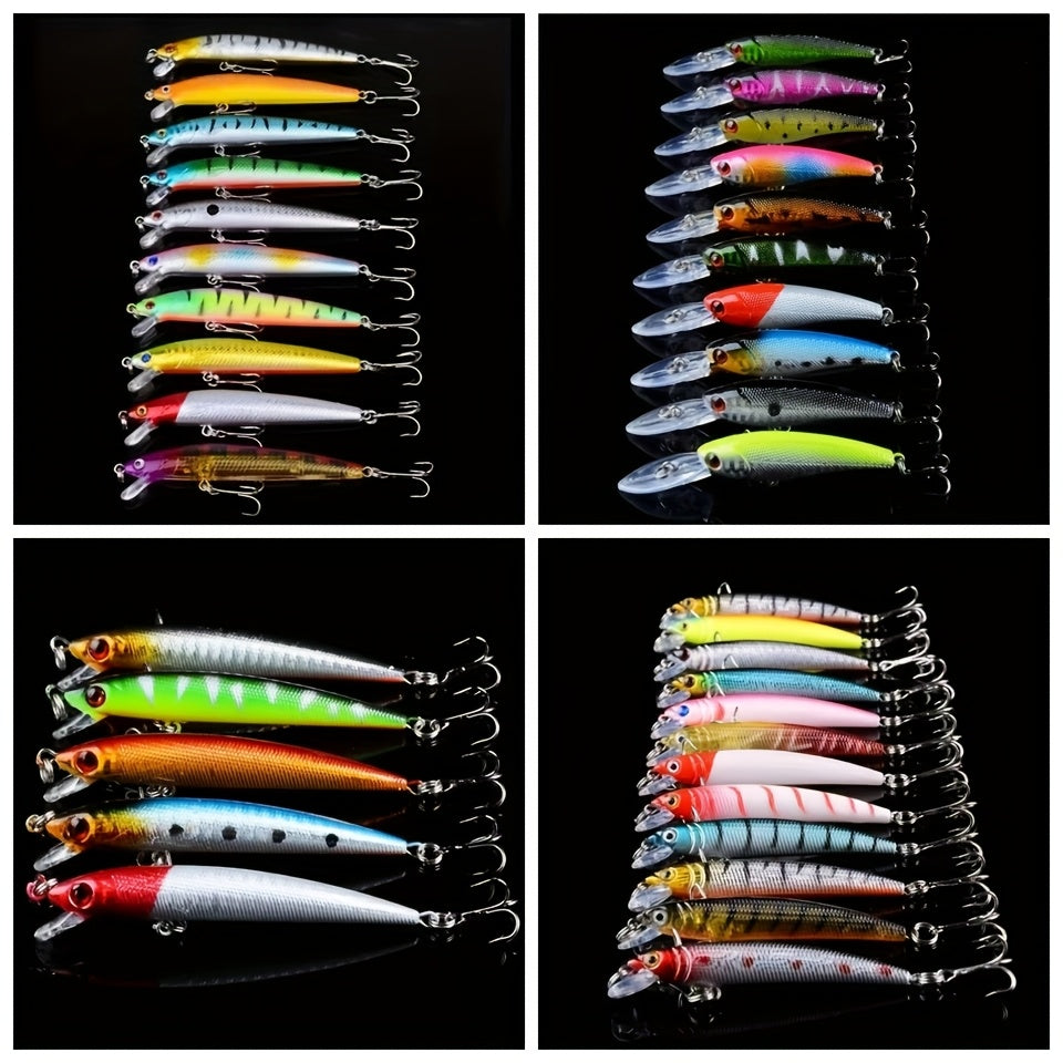 Bionic Lure Set Minnow Lures for Saltwater and Freshwater Fishing
