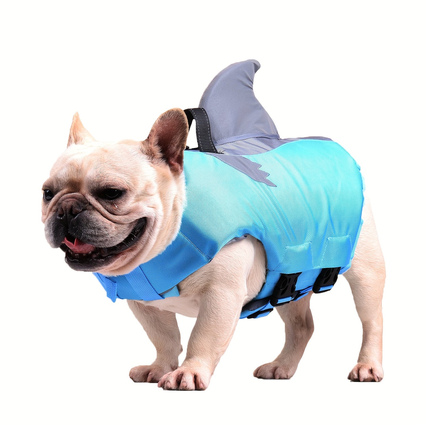 Reflective Shark Shape Pet Life Jacket Adjustable Dog Vest