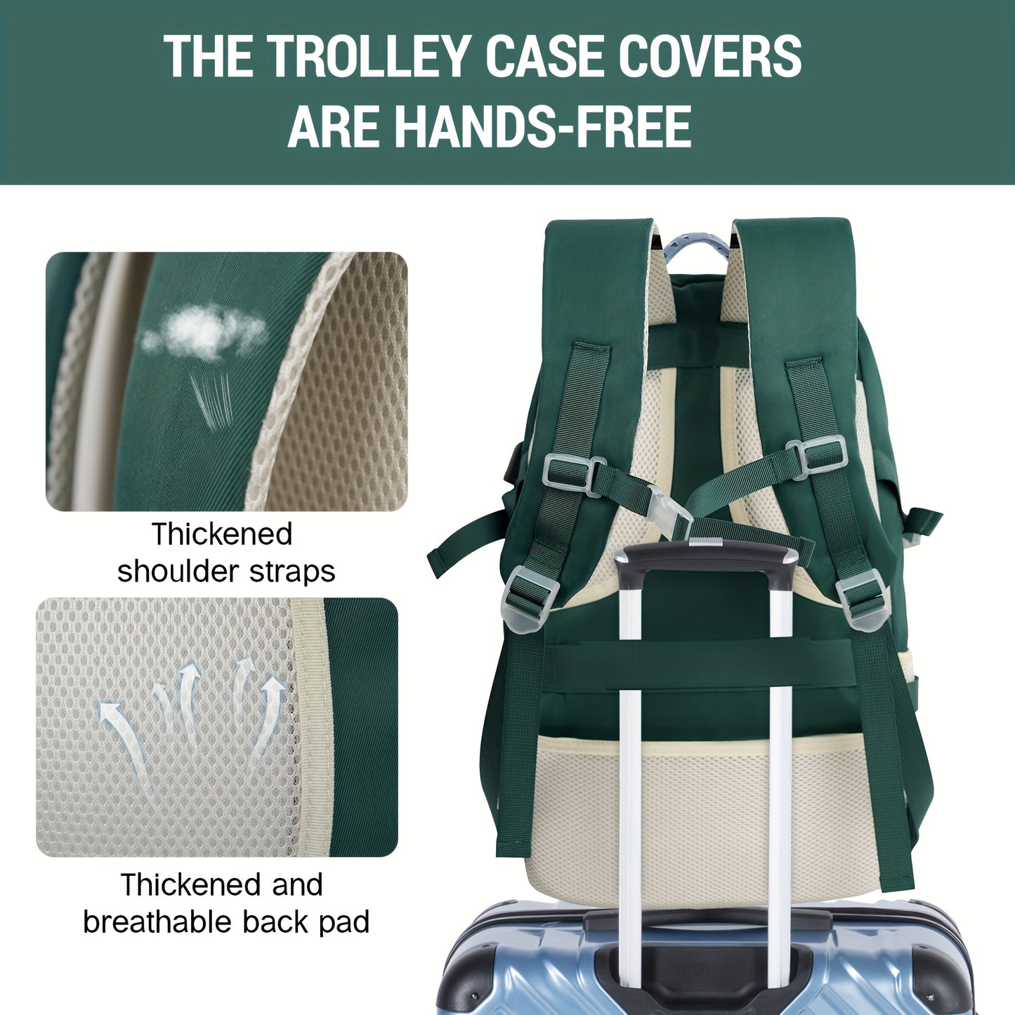 JUMAHE Travel Backpack USB Charging Port For Men Women Commuter