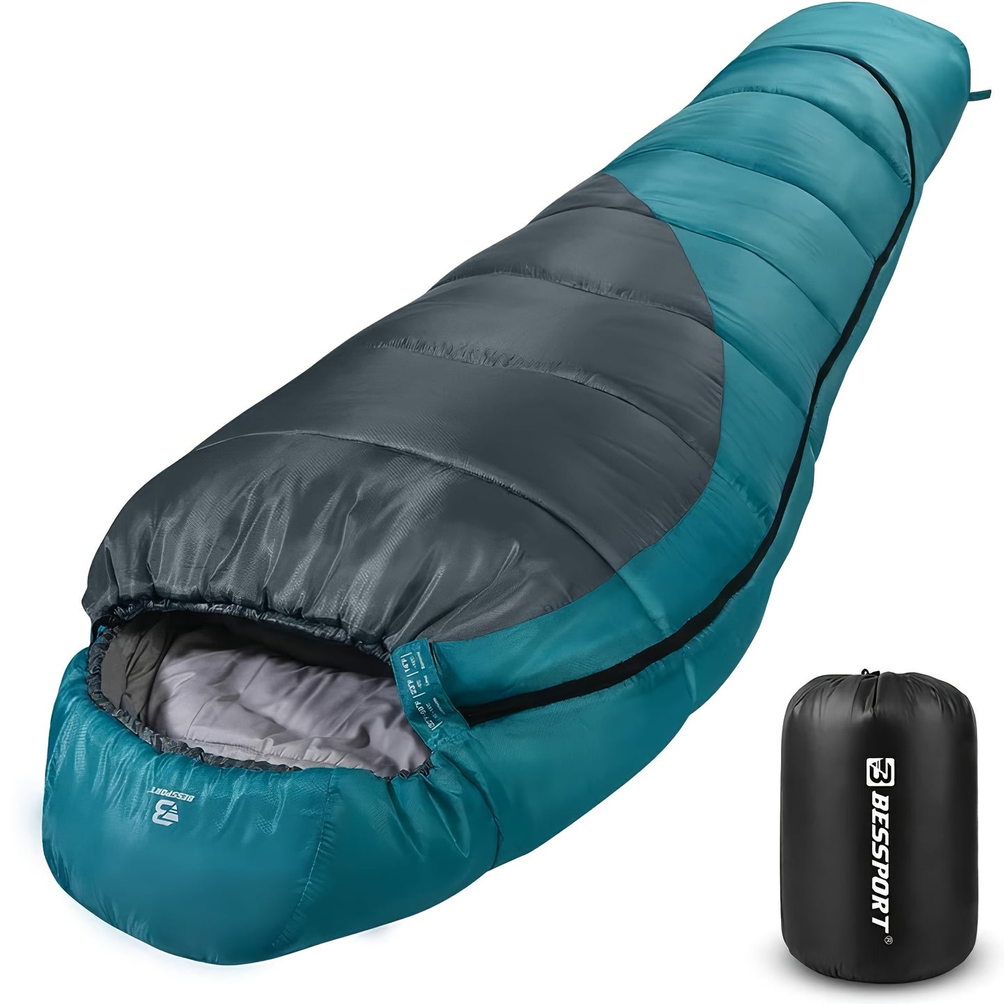 Bessport Mummy Sleeping Bag Extreme 3-Season For Adults
