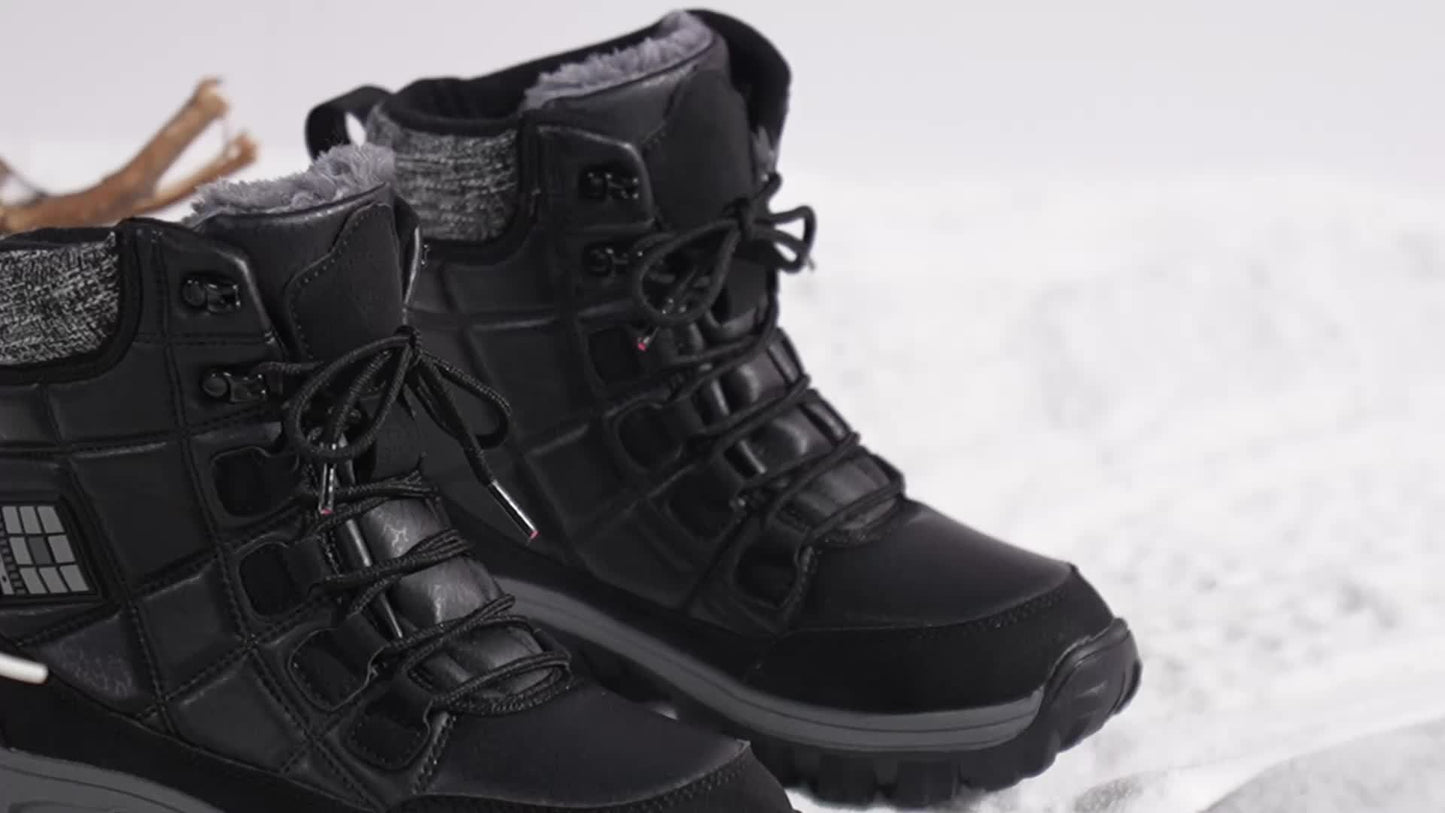 HDOXSE Womens Winter Snow Boots Non Slip TPR Outsole Warmth