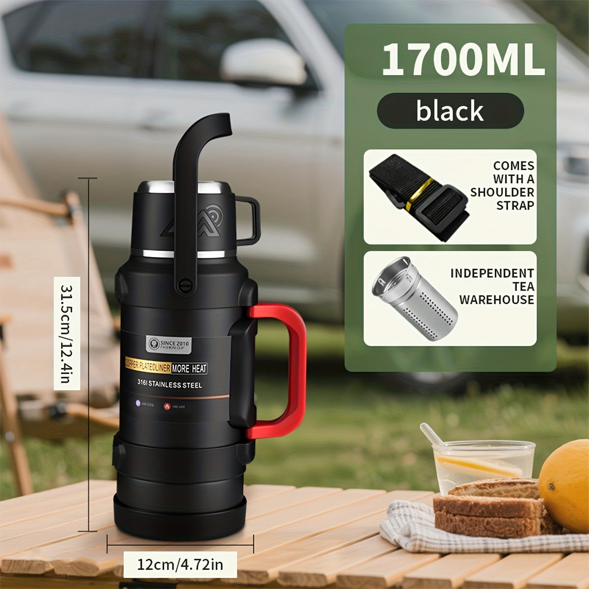 Insulated 316 Stainless Steel bottle For Outdoor Travel