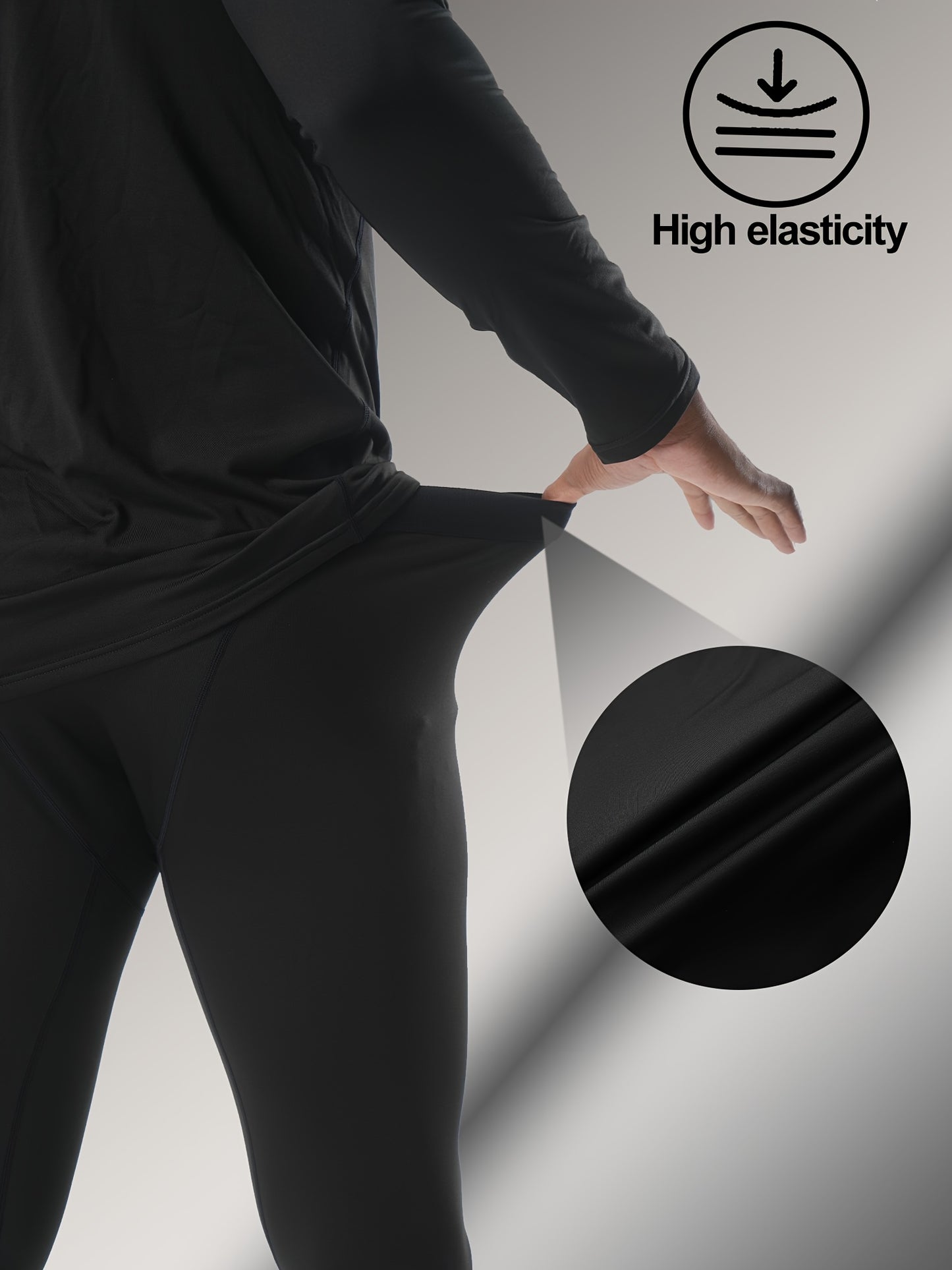 Men's Winter Compression Thermal Underwear Set With Quick Dry Fabric